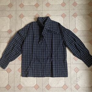 Zara Plaid Shirt with Neck Scarf